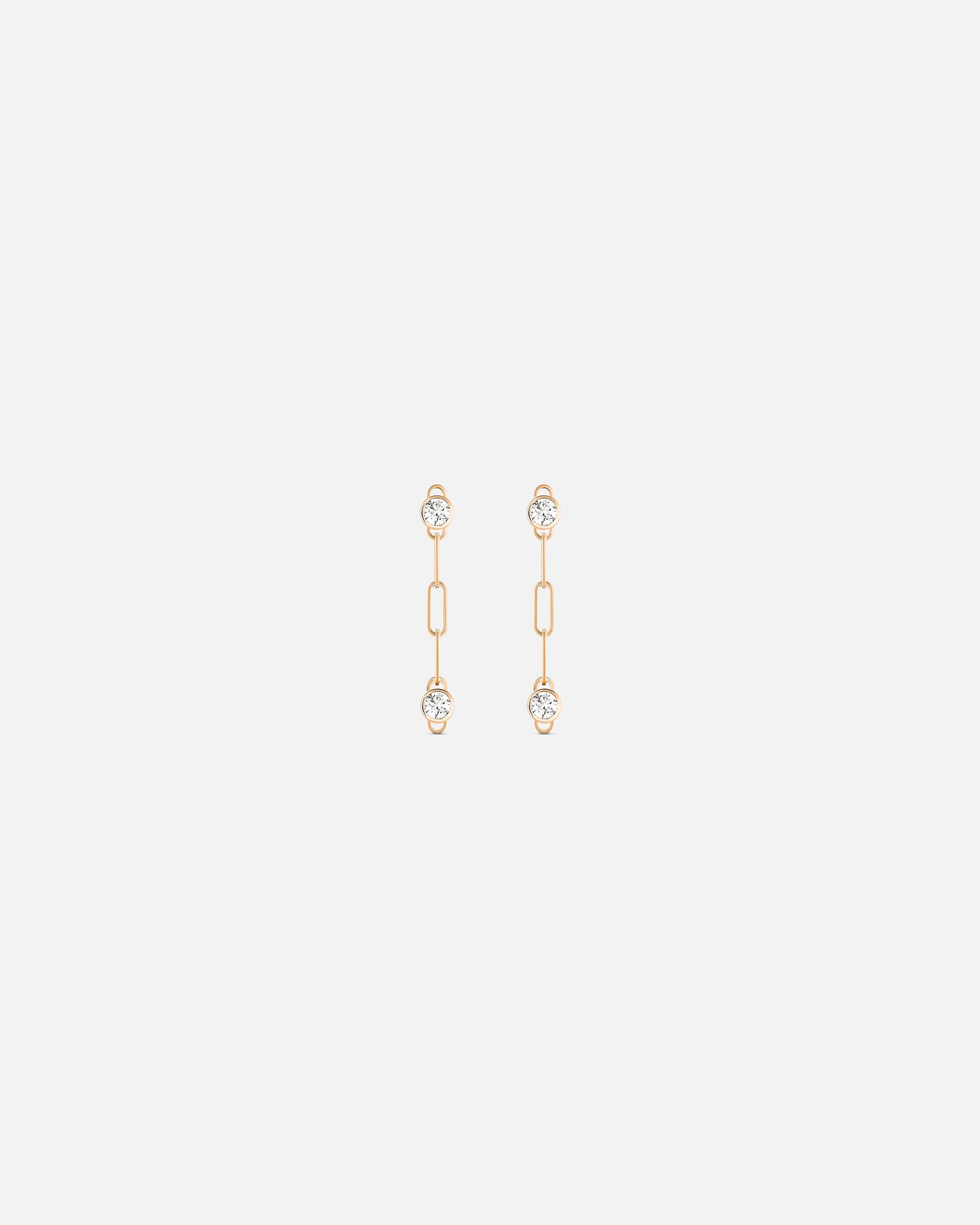 Round Duo PM Classics Earrings in Rose Gold - 1 - Nouvel Heritage