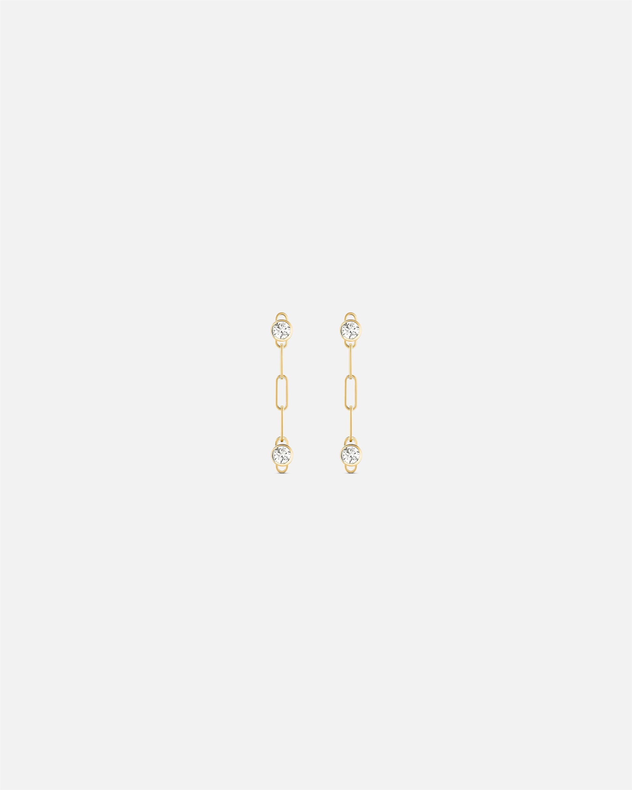 Round Duo PM Classics Earrings in Yellow Gold - 1 - Nouvel Heritage