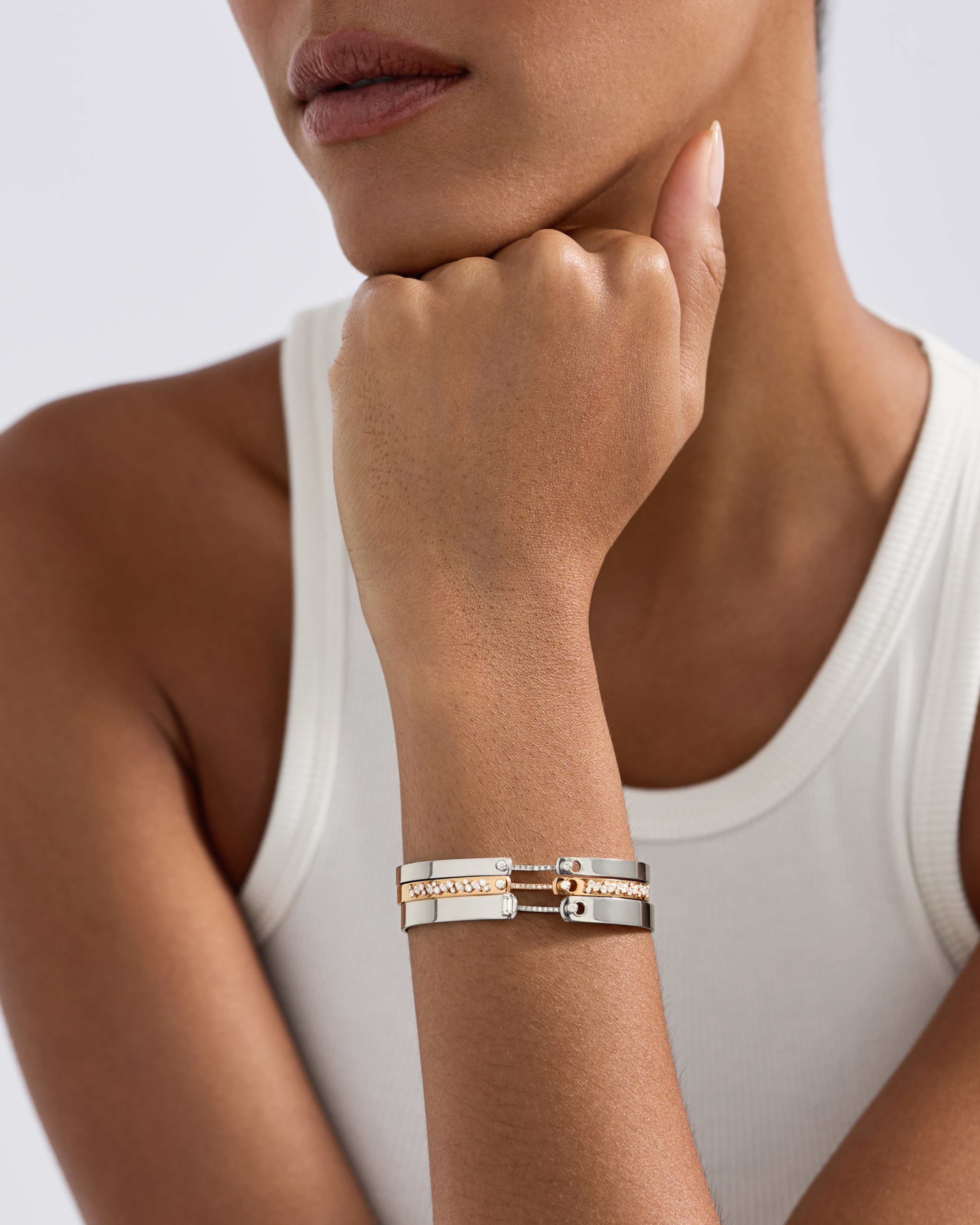 Under the Stars Mood Bangle in Rose Gold