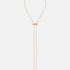 Gold Latch Pendant on GM Chain in Rose Gold