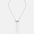 Pendentif Latch Pavé sur chaîne MM en or blanc