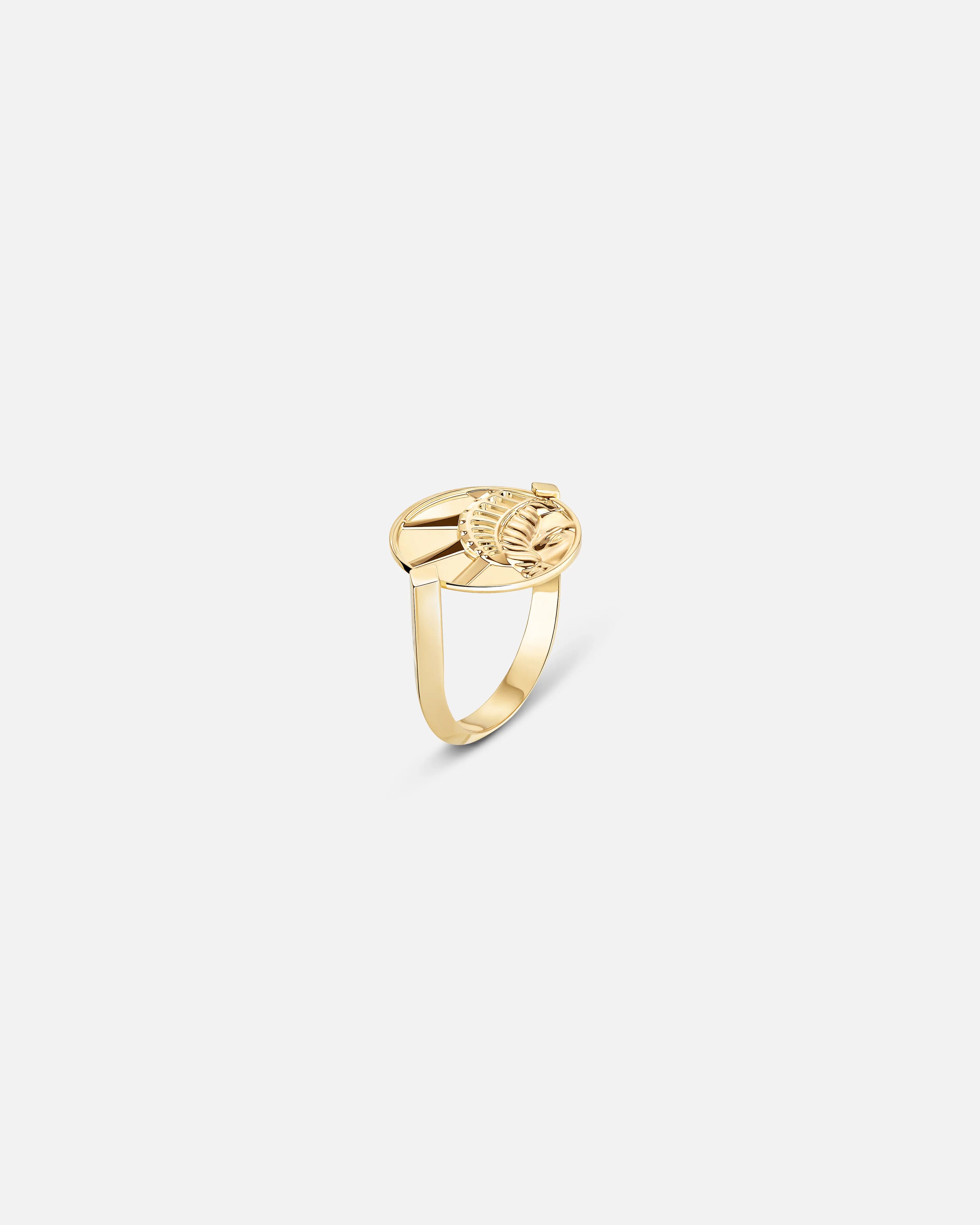 Statue of Liberty PM Ring in Yellow Gold Nouvel Heritage