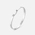 Business Meeting Mood Bangle in White Gold