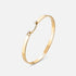Business Meeting Mood Bangle in Yellow Gold