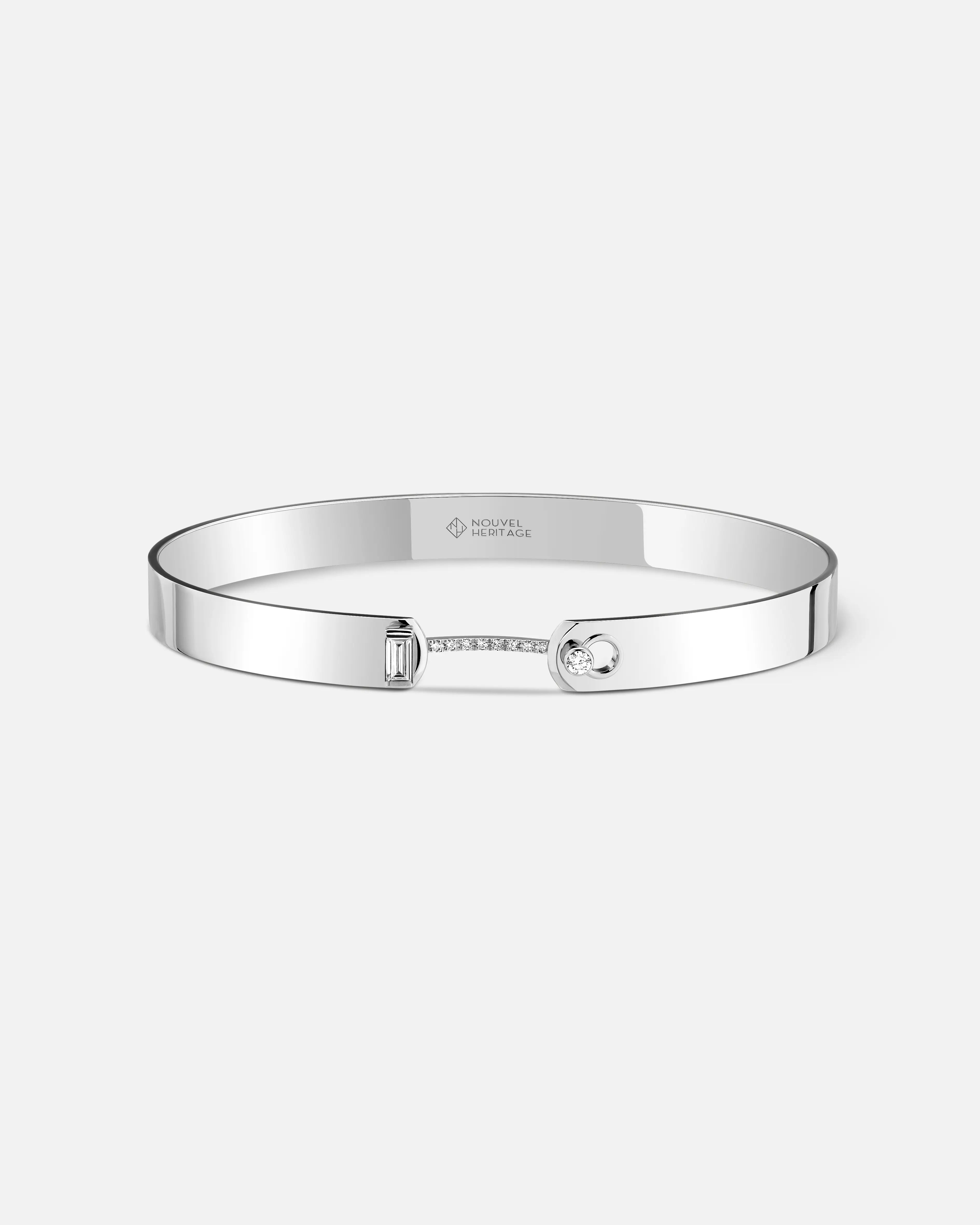 Dinner Date GM Mood Bangle in White Gold