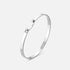 Monday Morning Mood Bangle in White Gold