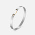 Paris From The Sky GM Mood Bangle with Black Diamonds in Yellow Gold