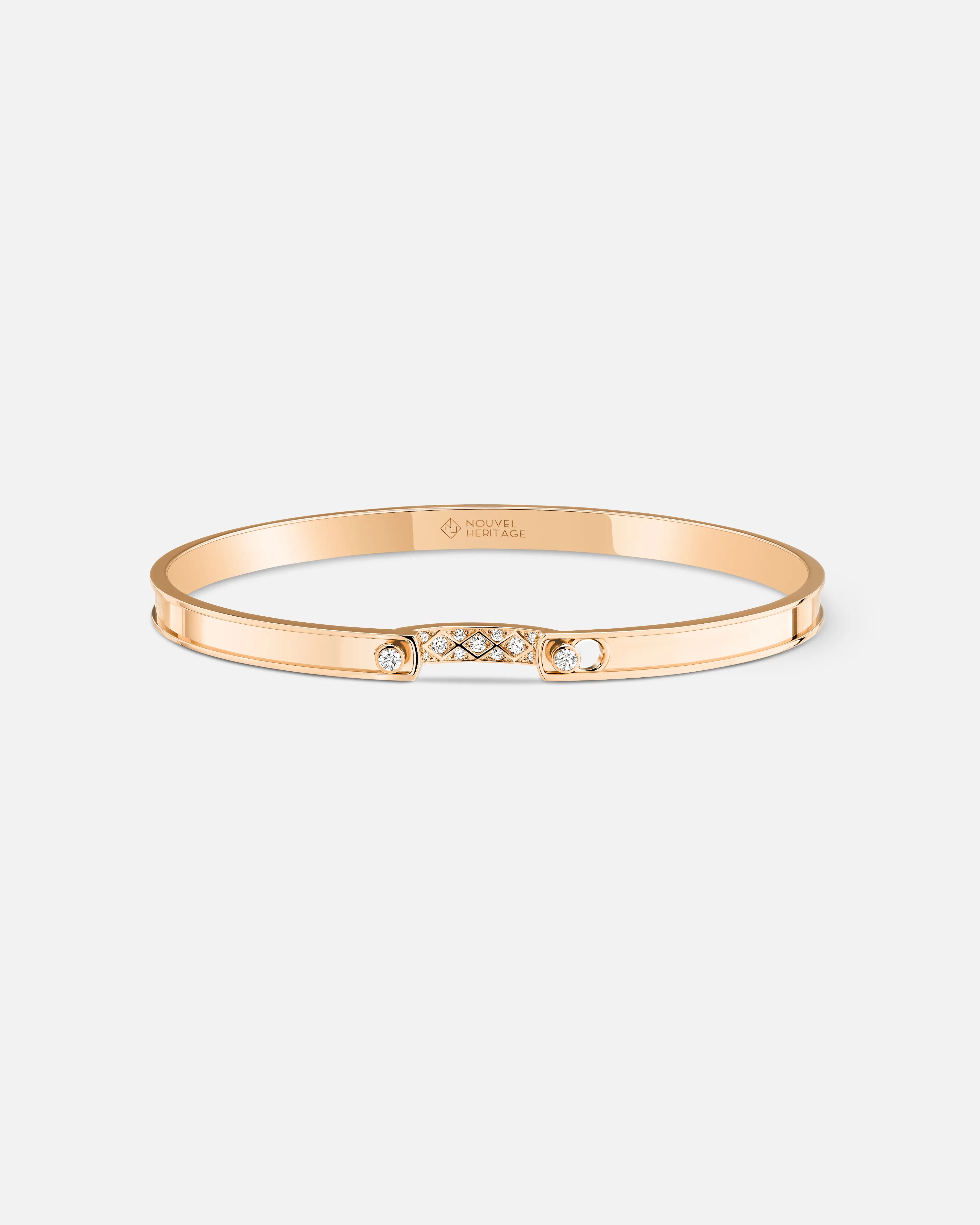 Parisian Stroll Mood Bangle in Rose Gold