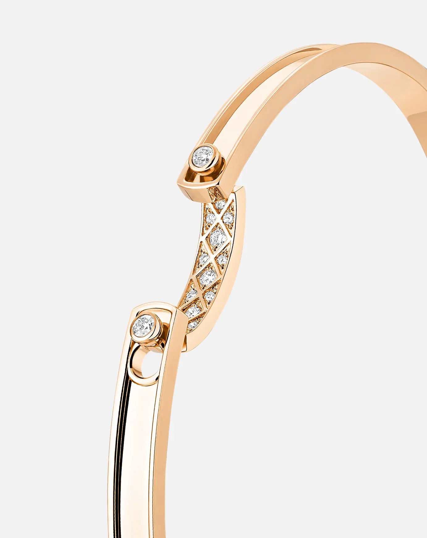 Parisian Stroll Mood Bangle in Rose Gold