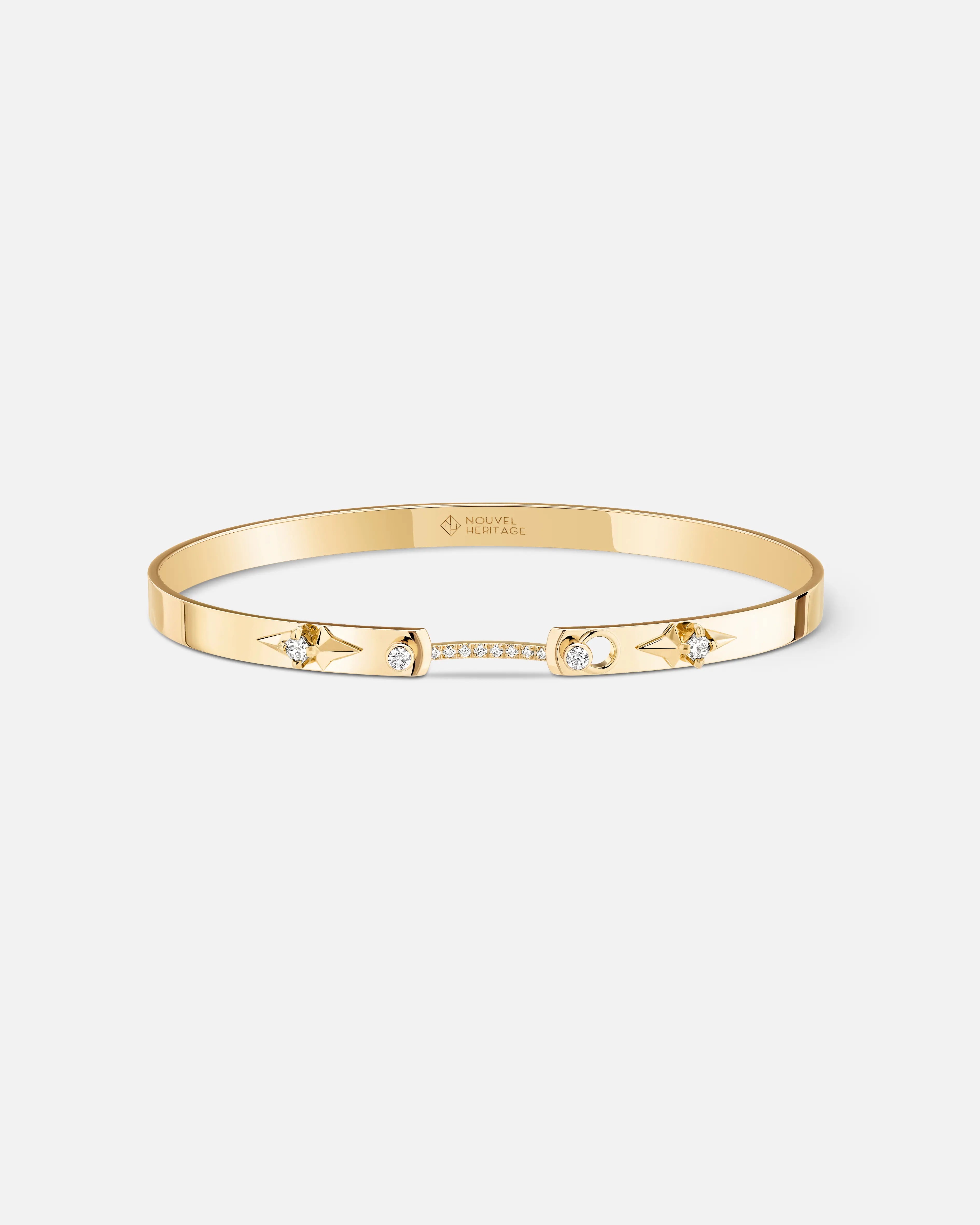 Reverie Mood Bangle in Yellow Gold