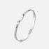 Tuxedo Mood Bangle in White Gold