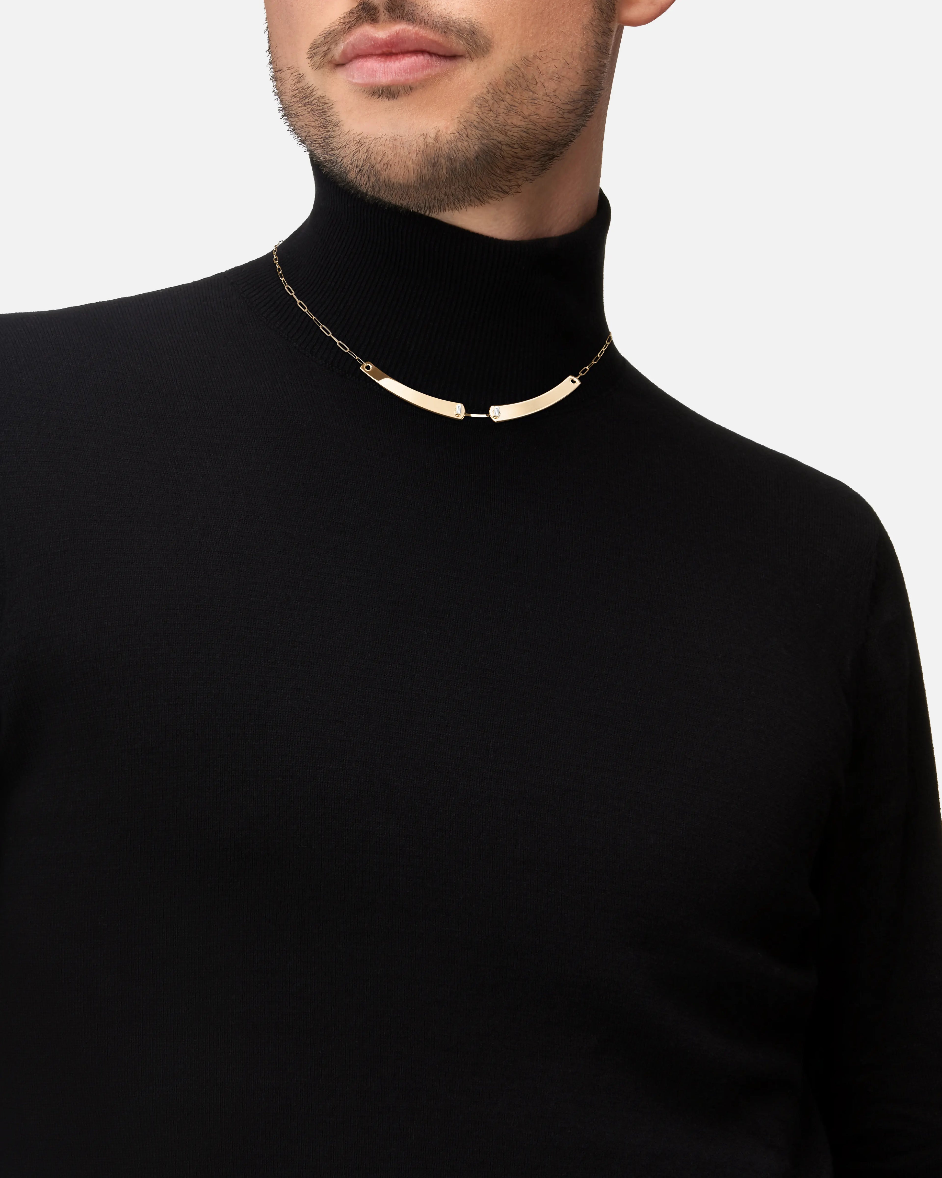 Dinner Date Mood Necklace in Yellow Gold