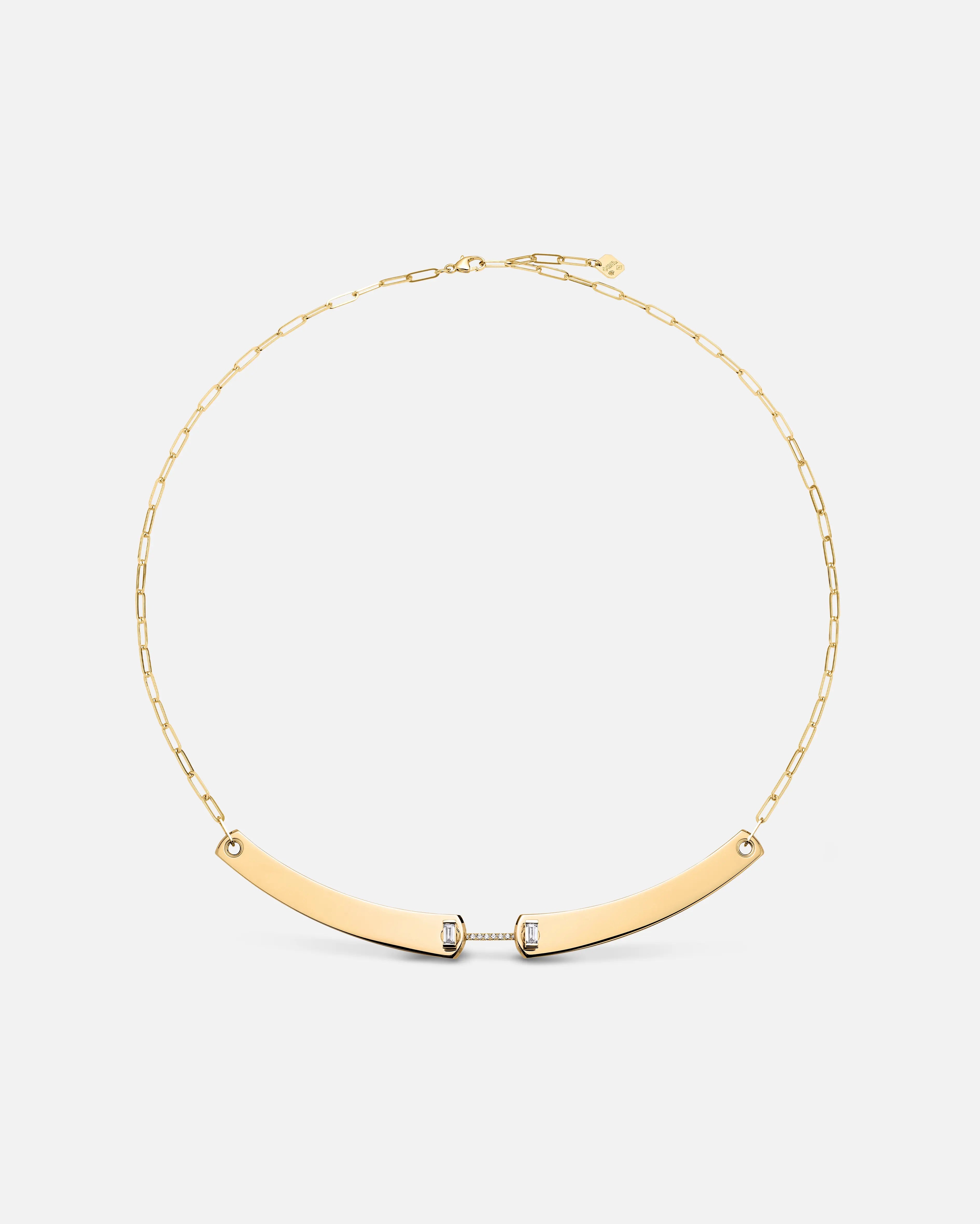 Dinner Date Mood Necklace in Yellow Gold