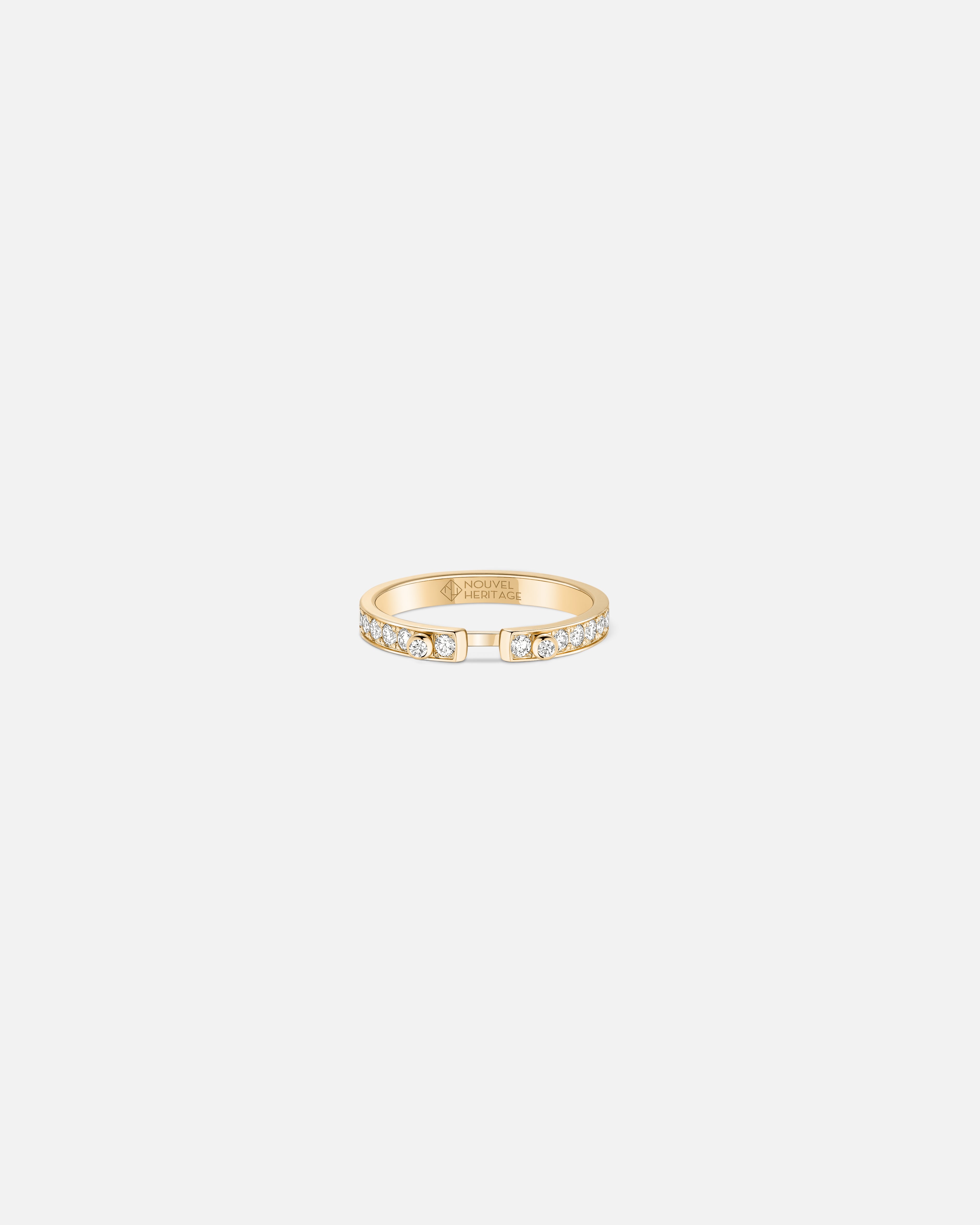 Eternity Tuxedo PM Mood Ring in Yellow Gold
