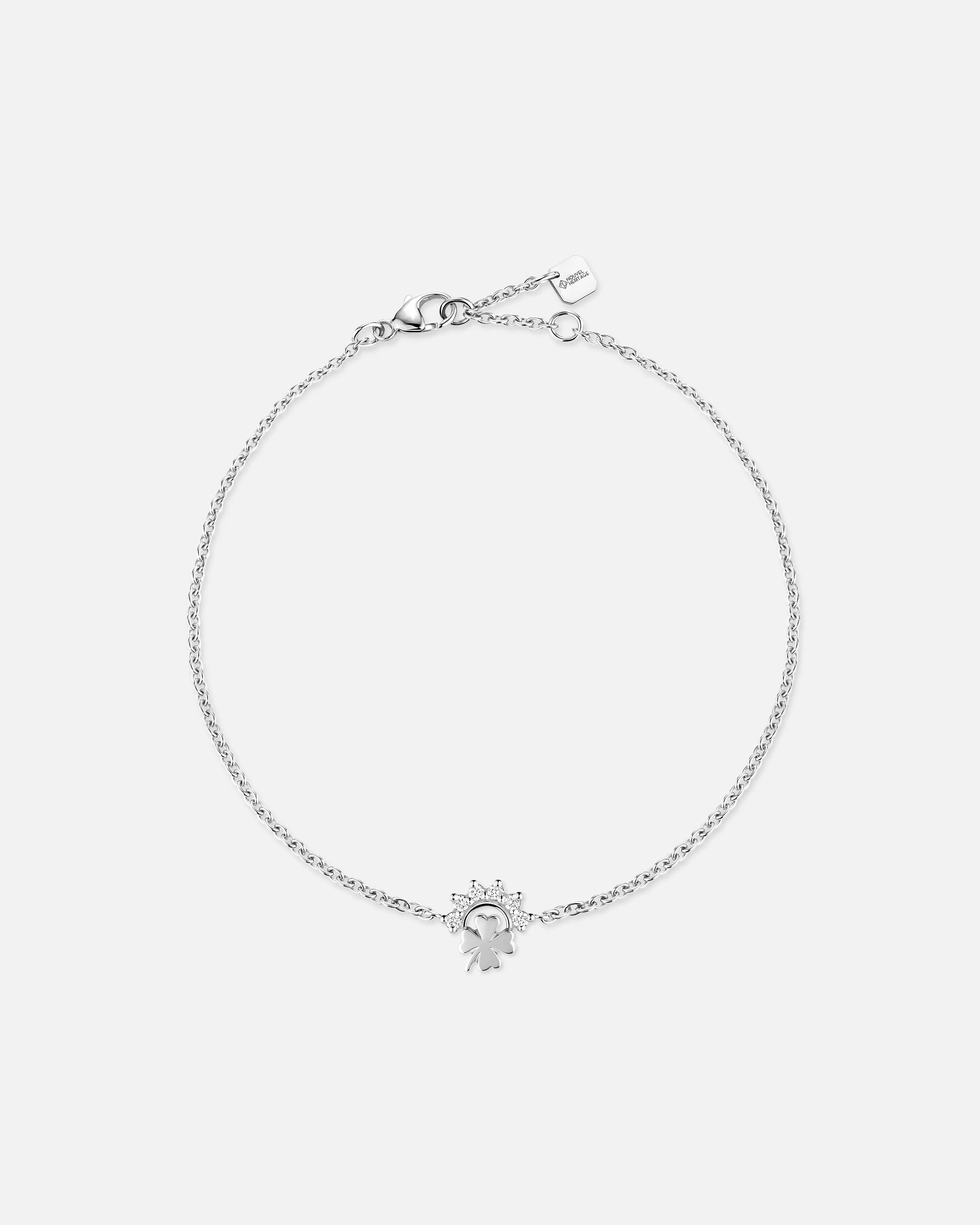 Small Luck Bracelet in White Gold - 1 - Nouvel Heritage