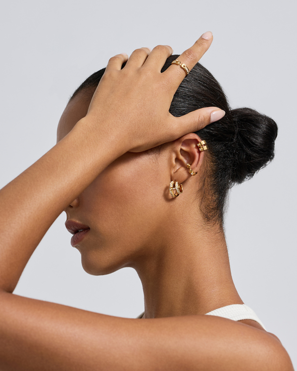 Layering Gold Ear Jewelry