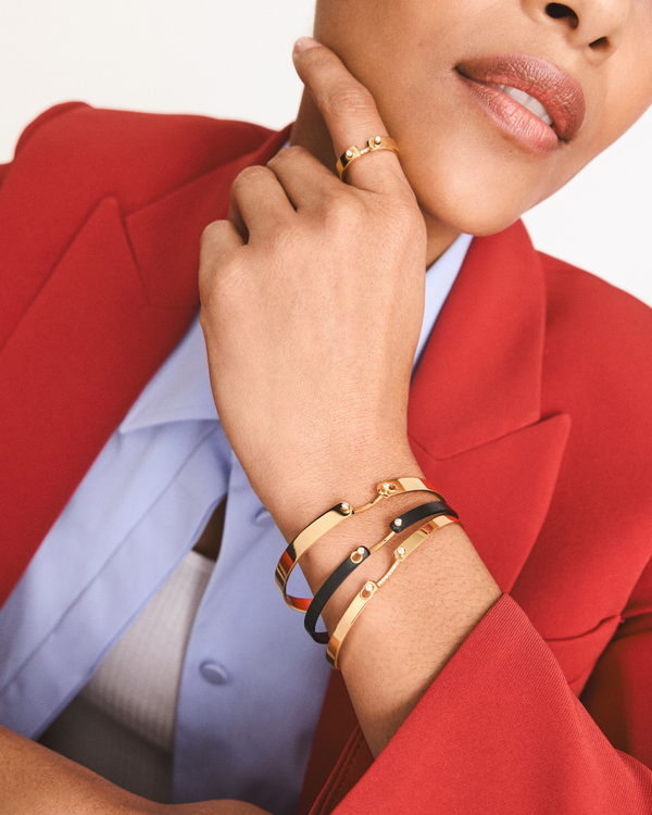 Mixing Titanium & Gold Bangles