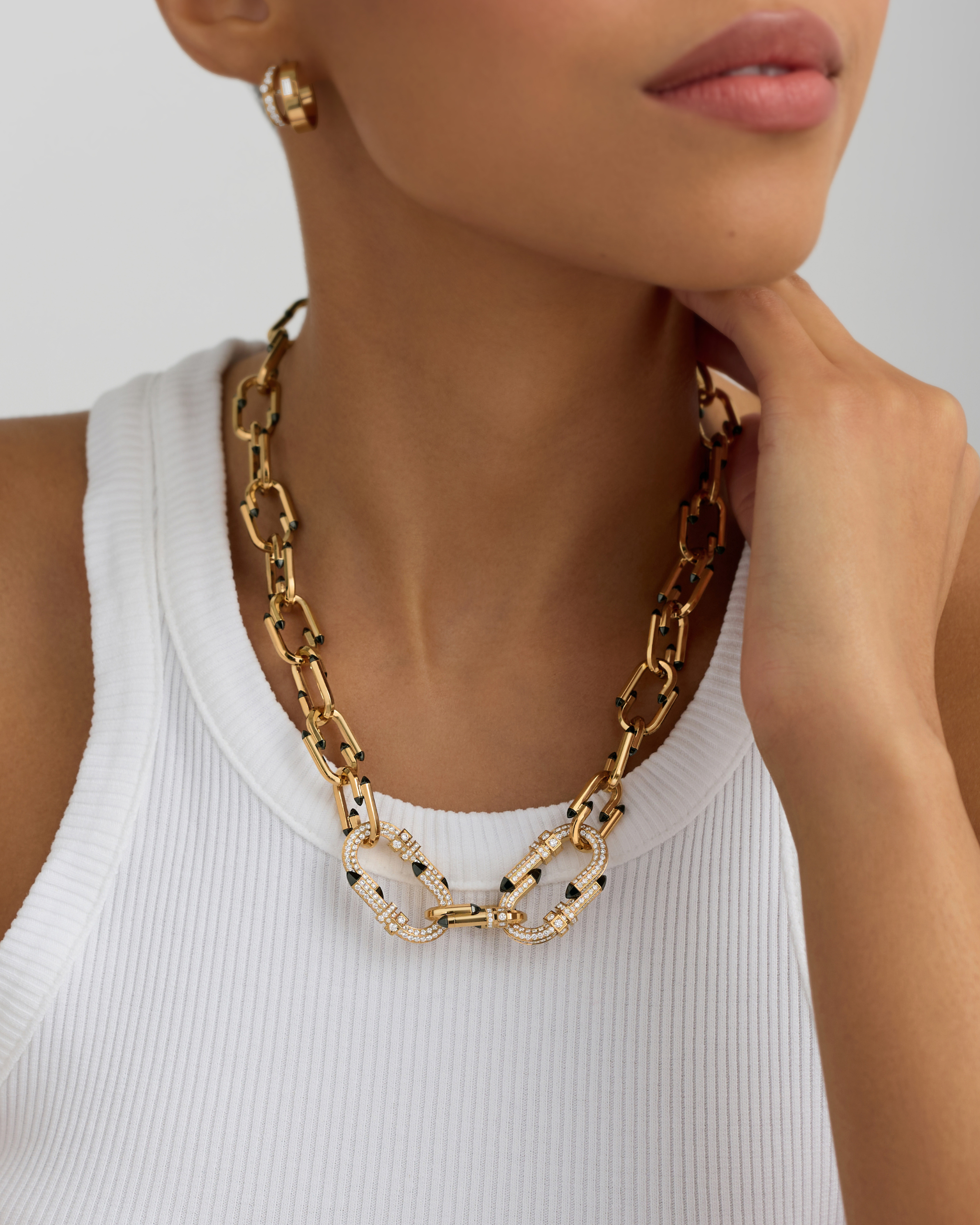 Diamond Try Me Necklace in Yellow Gold