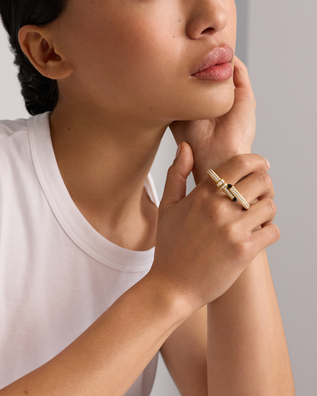 Diamond Try Me Ring in Yellow Gold