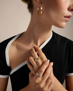 Créoles Mood Monday Morning Simple en Or Rose