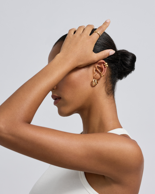 Monday Morning Ear Cuff in Yellow Gold