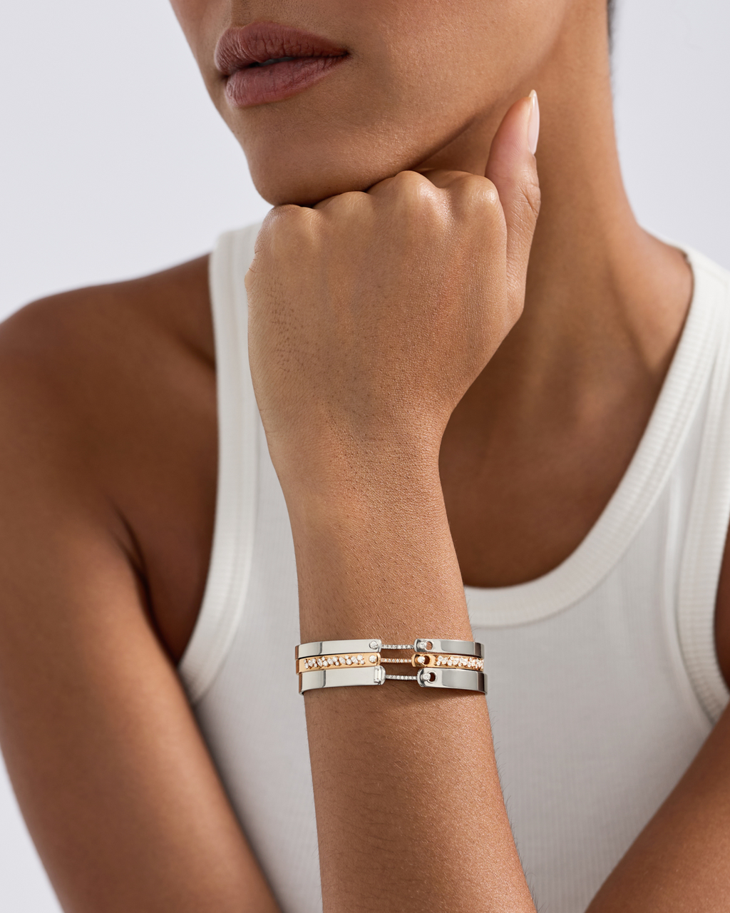 Under the Stars Mood Bangle in Rose Gold