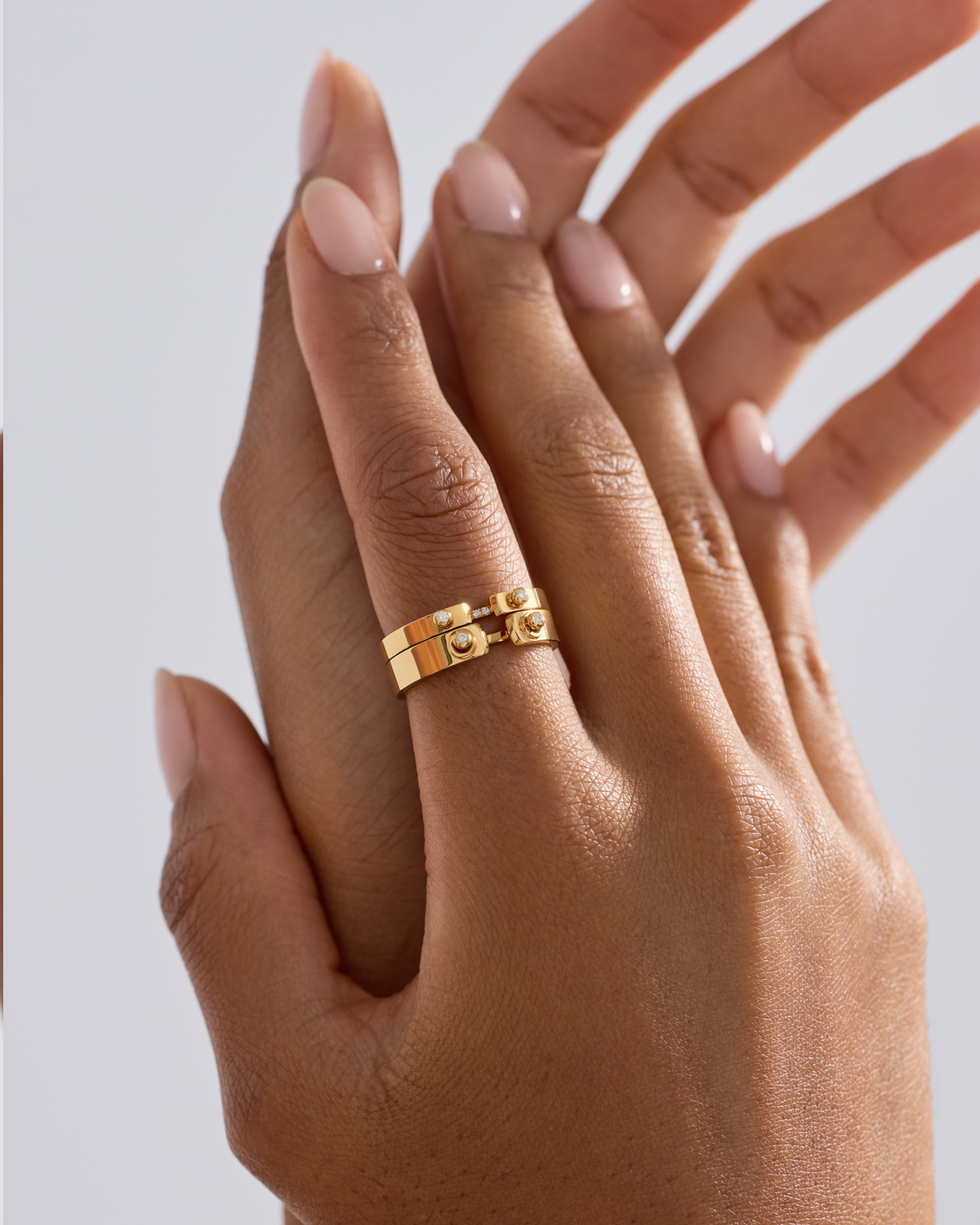 Bague Mood Business Meeting PM en Or Jaune