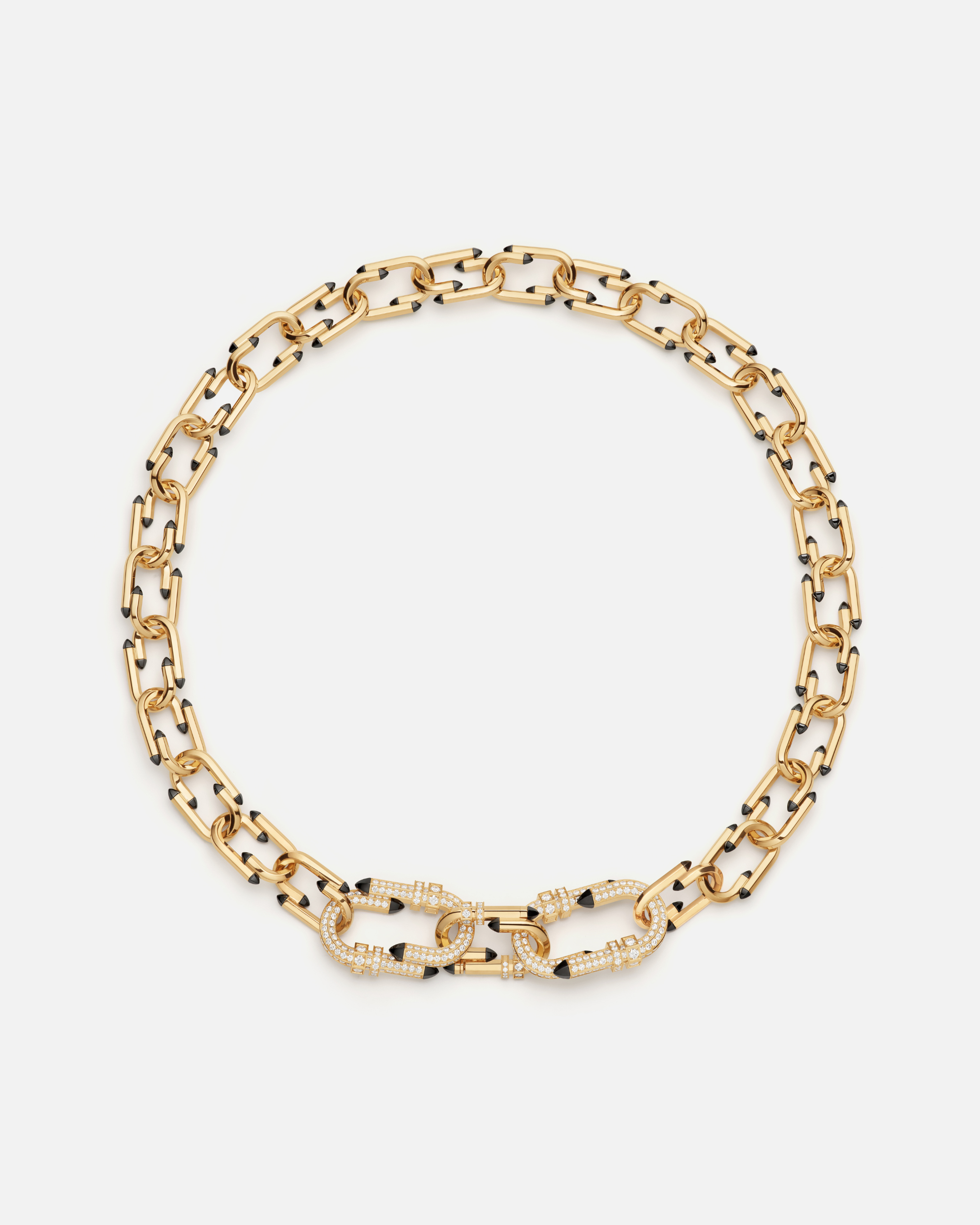 Diamond Try Me Necklace in Yellow Gold