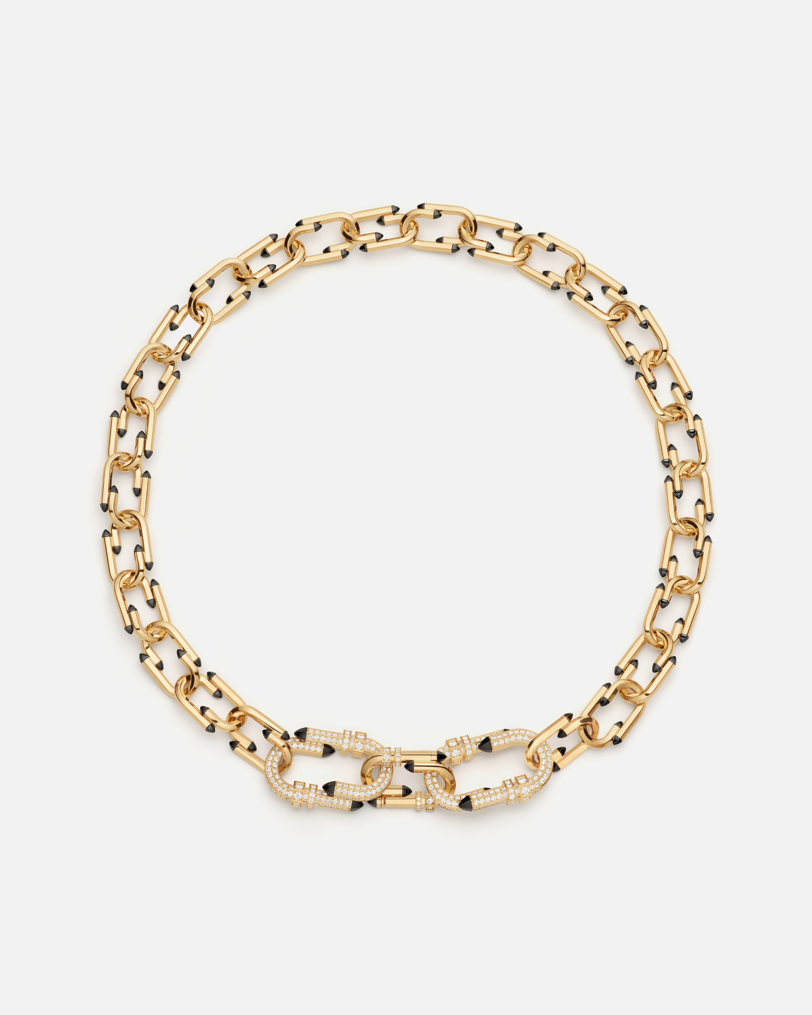 Diamond Try Me Necklace in Yellow Gold