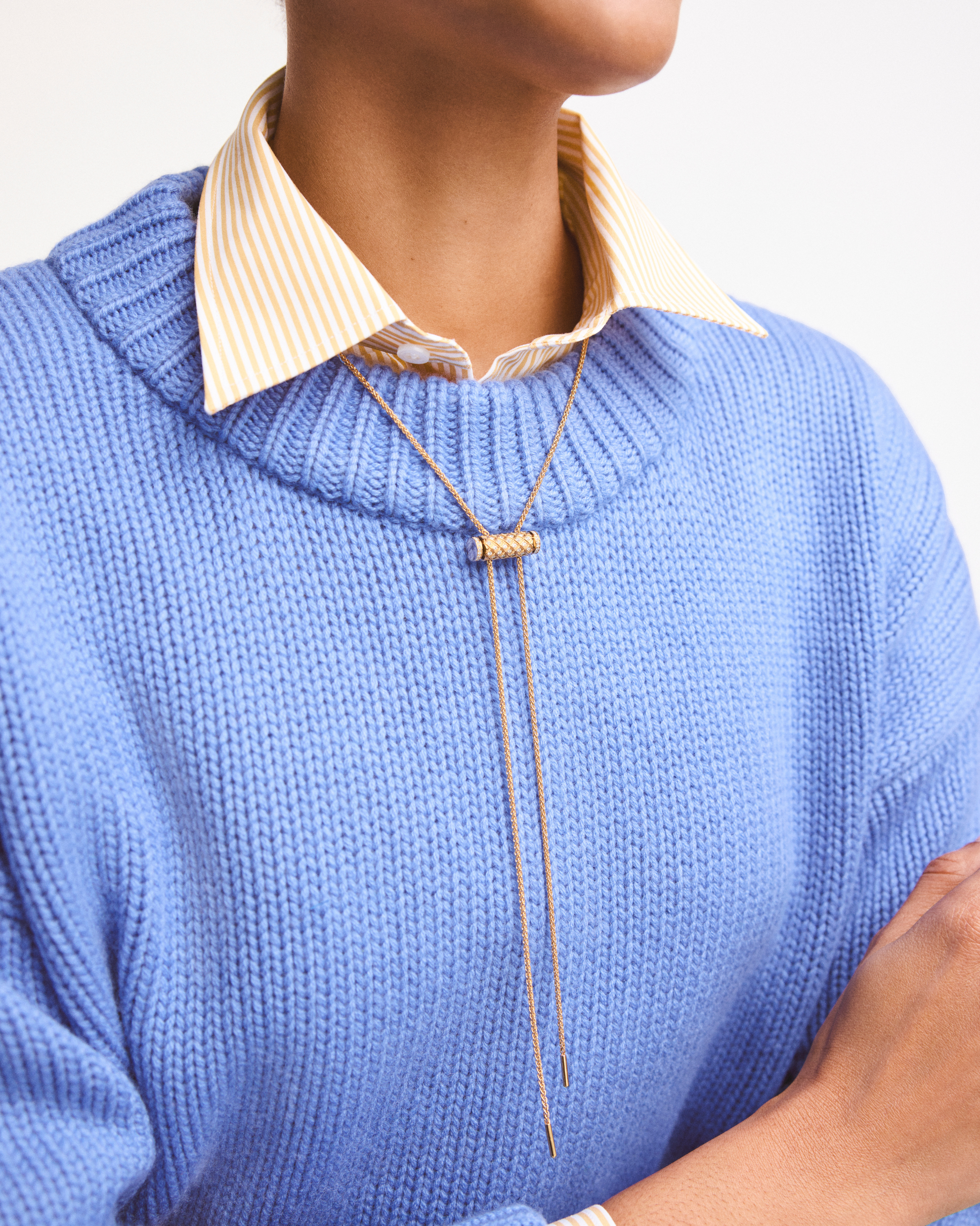 Diamond Latch Pendant on GM Chain in Yellow Gold