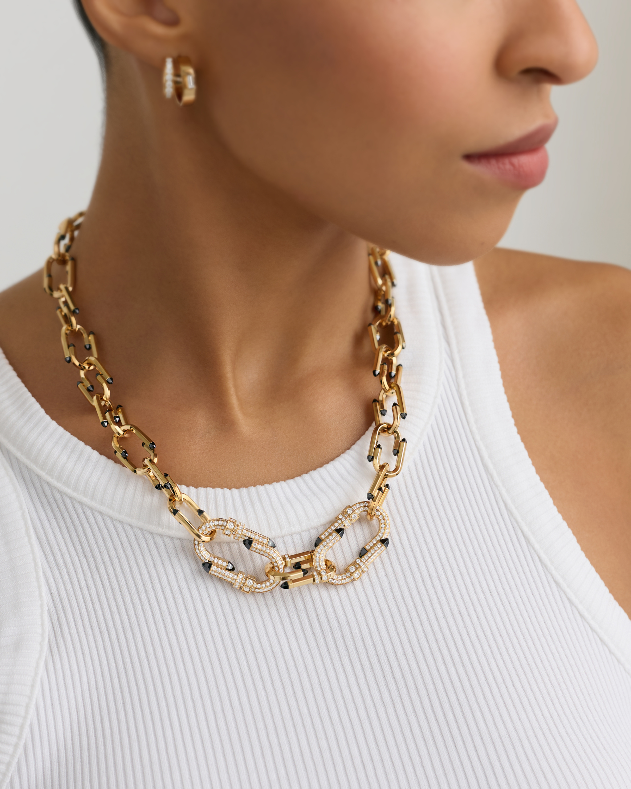 Diamond Try Me Necklace in Yellow Gold