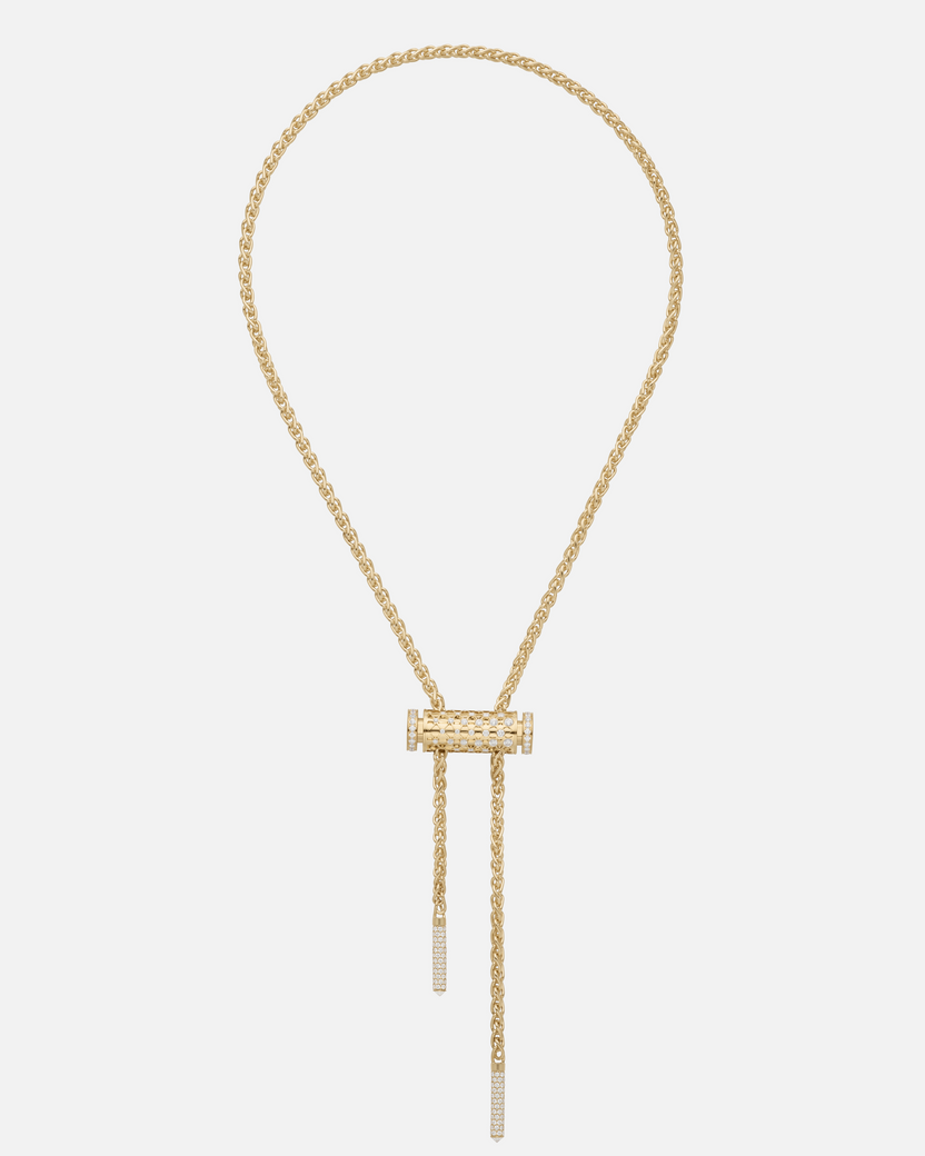 Bloom Medium Latch Pendant in Yellow Gold