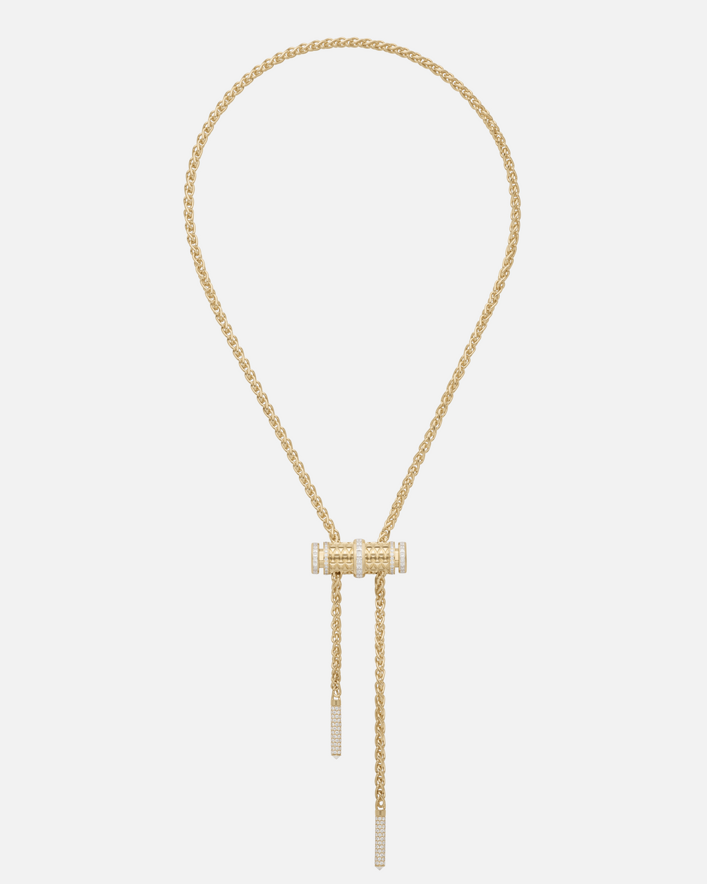 Loop Medium Latch Pendant in Yellow Gold