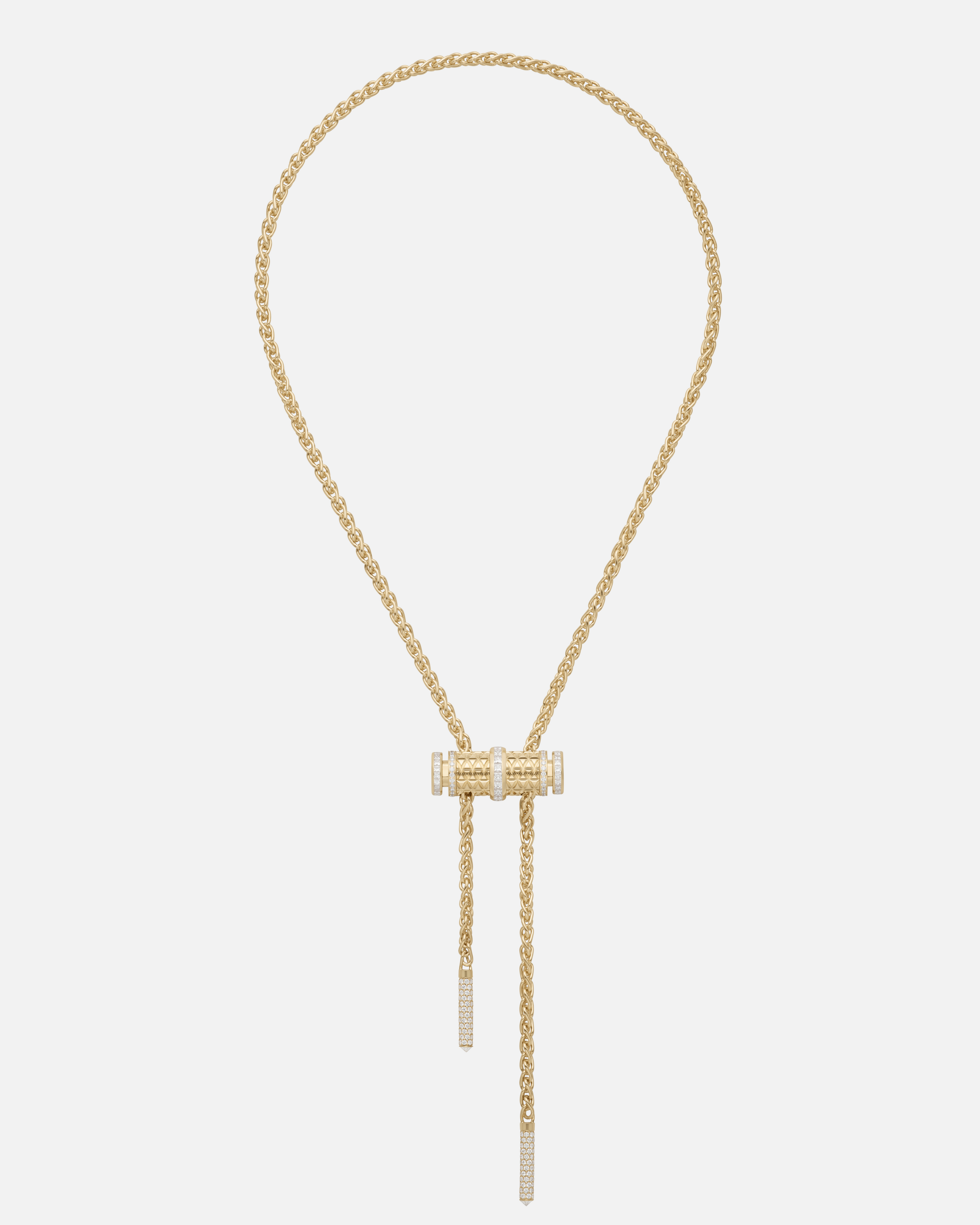 Loop Medium Latch Pendant in Yellow Gold