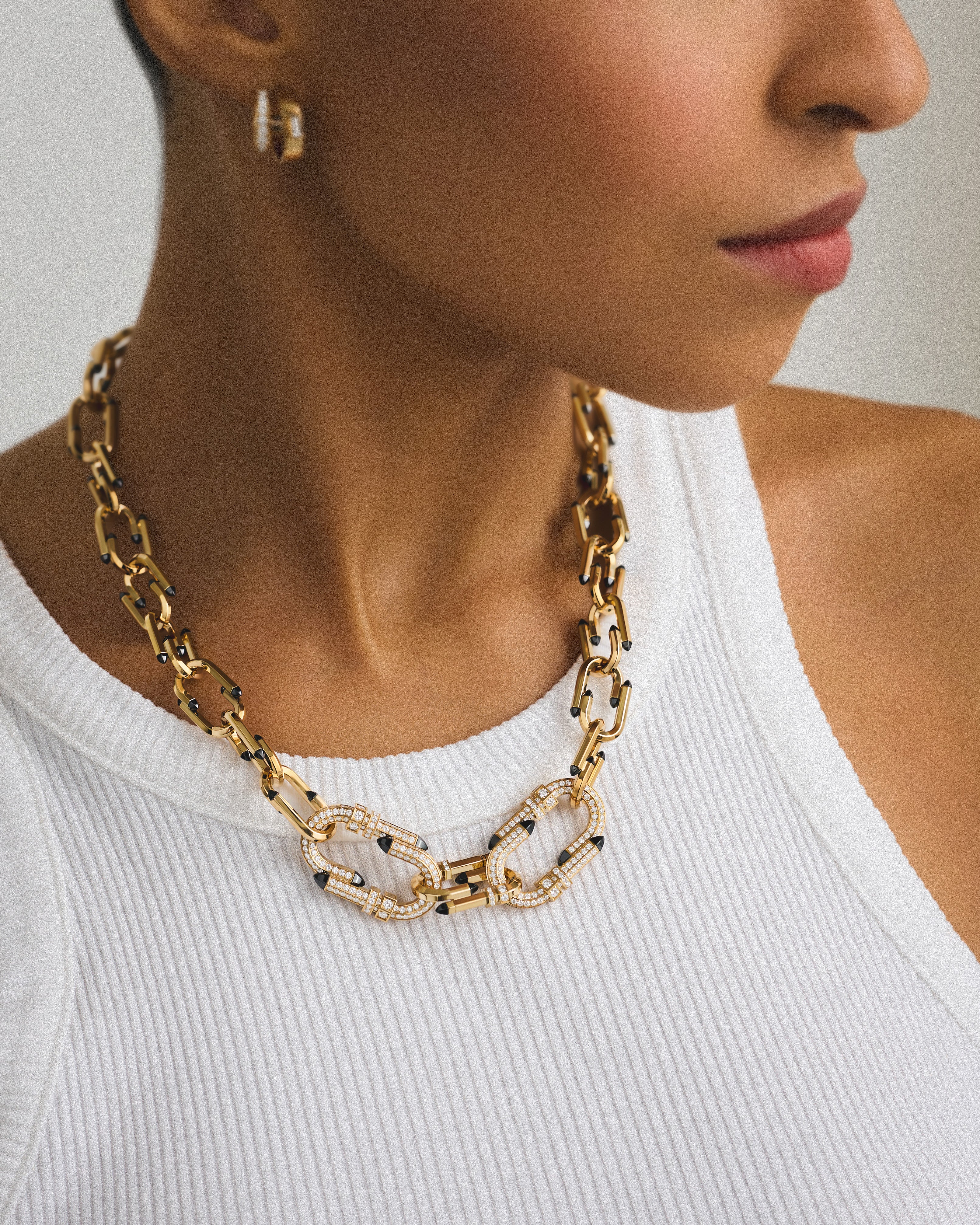 Diamond Try Me Necklace in Yellow Gold