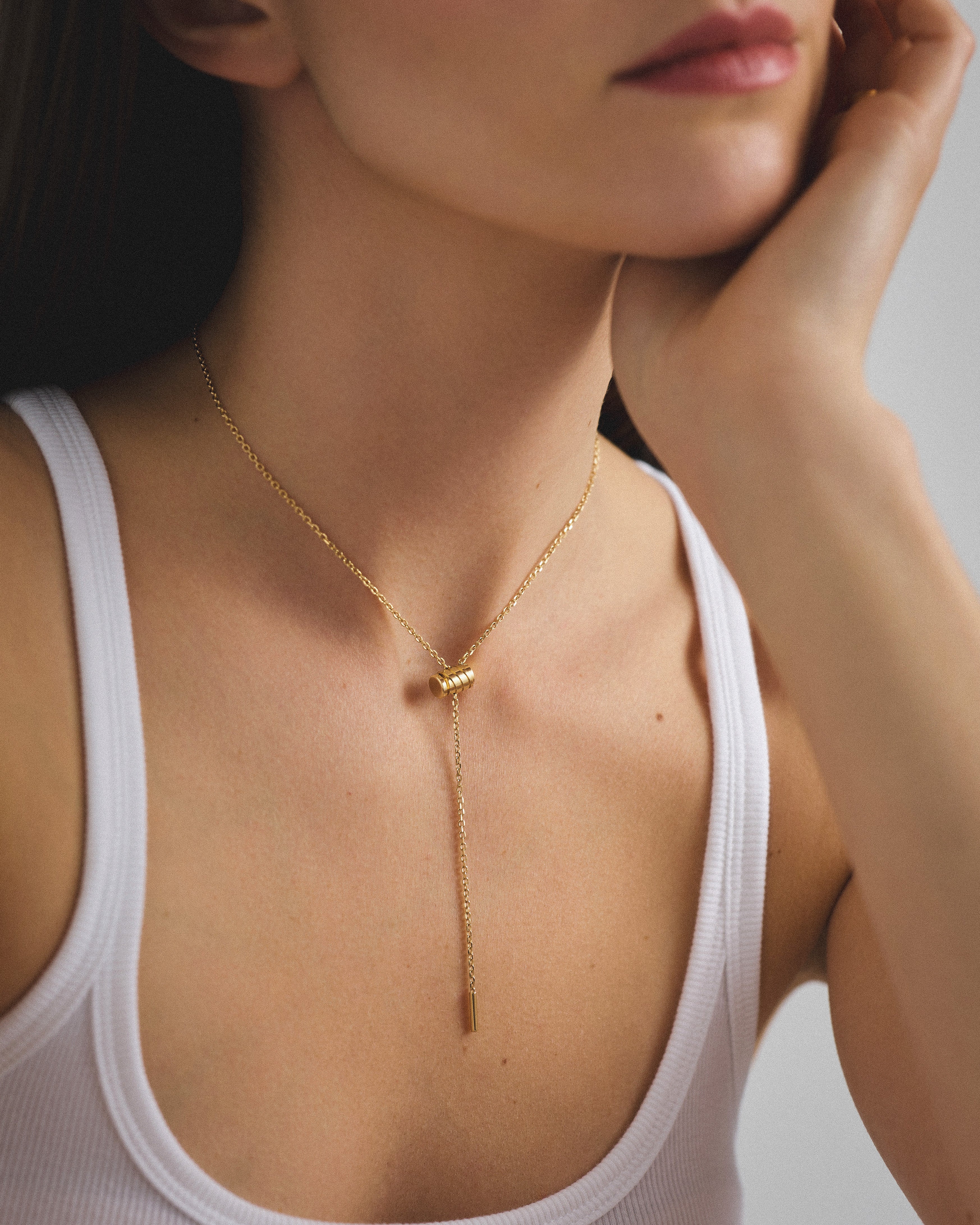 Gold Mini Latch Pendant in Yellow Gold