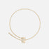 Bracelet Mini Latch Pavé en or jaune
