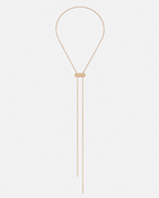 Diamond Latch Pendant on GM Chain in Rose Gold