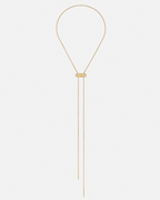 Diamond Latch Pendant on GM Chain in Yellow Gold