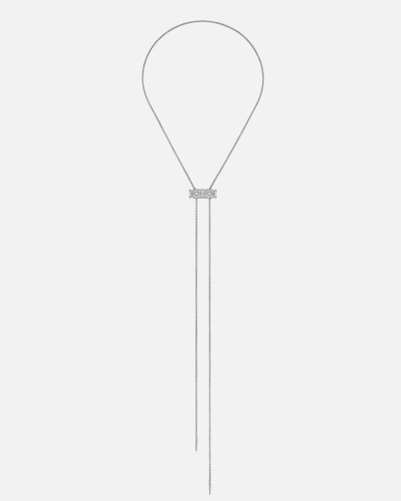 Pendentif Latch Semi Pavé avec chaîne GM