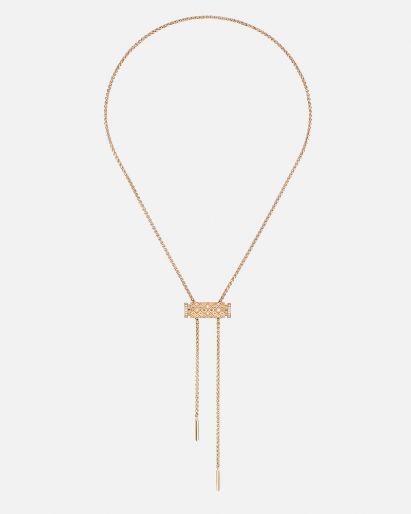 Pendentif Latch Semi Pavé avec chaîne MM