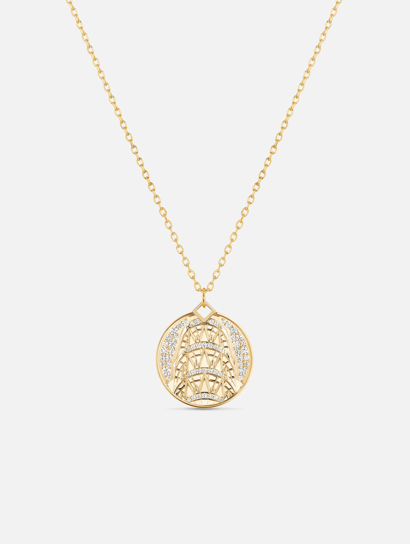 Chrysler Medallion in Yellow Gold