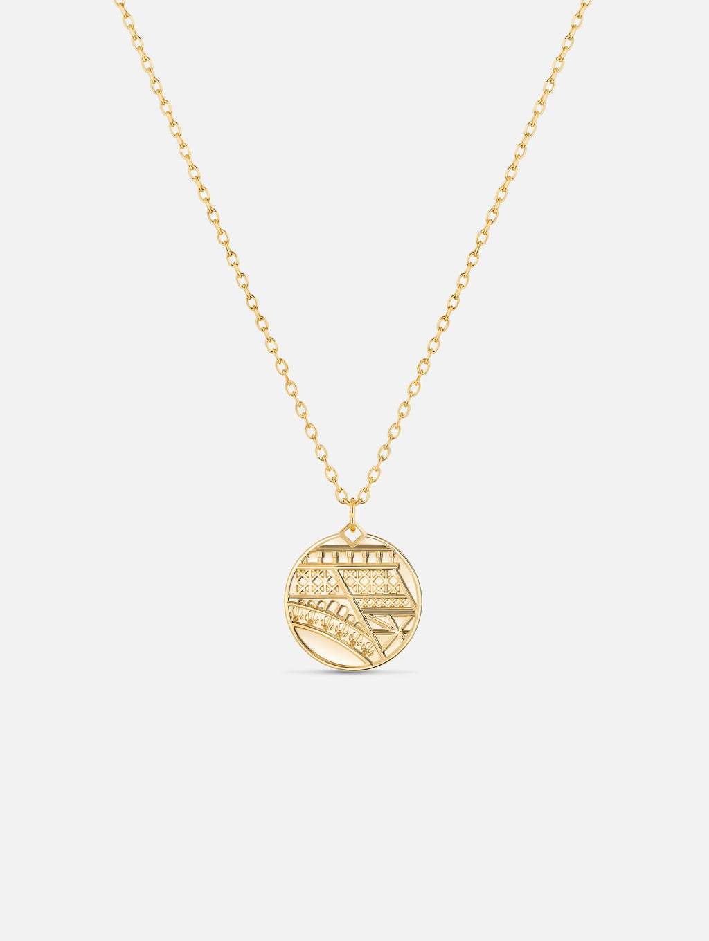 Paris PM Medallion in Yellow Gold