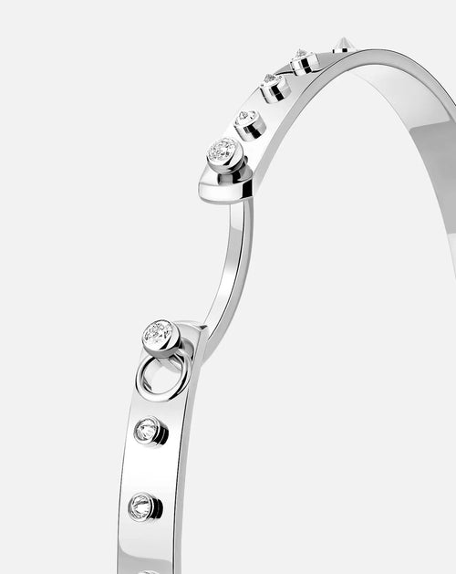 Brunch in NY Mood Bangle in White Gold