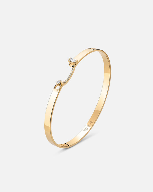 Dinner Date Mood Bangle in Yellow Gold