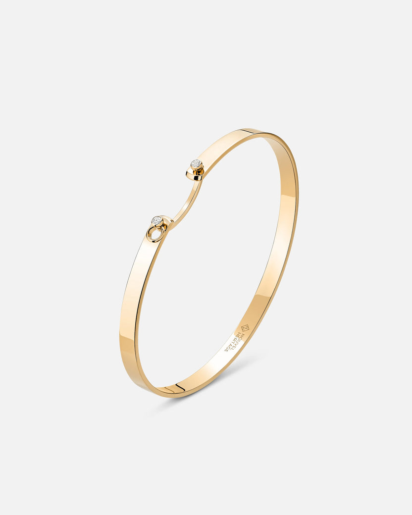 Monday Morning Mood Bangle in Yellow Gold