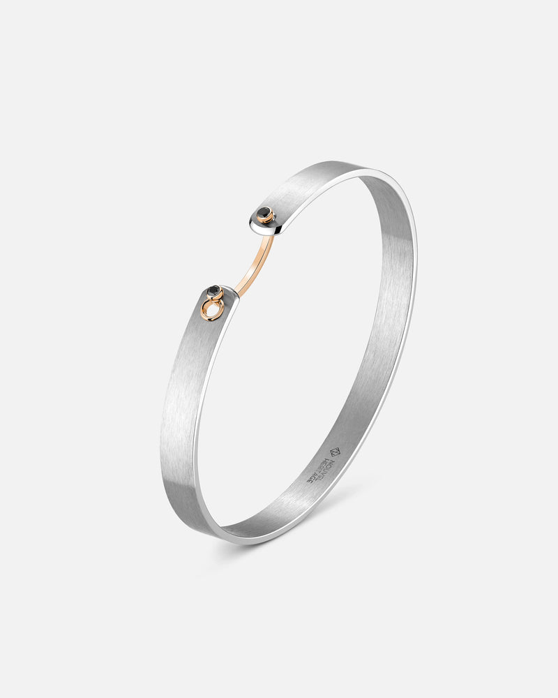 Paris From The Sky GM Mood Bangle with Black Diamonds