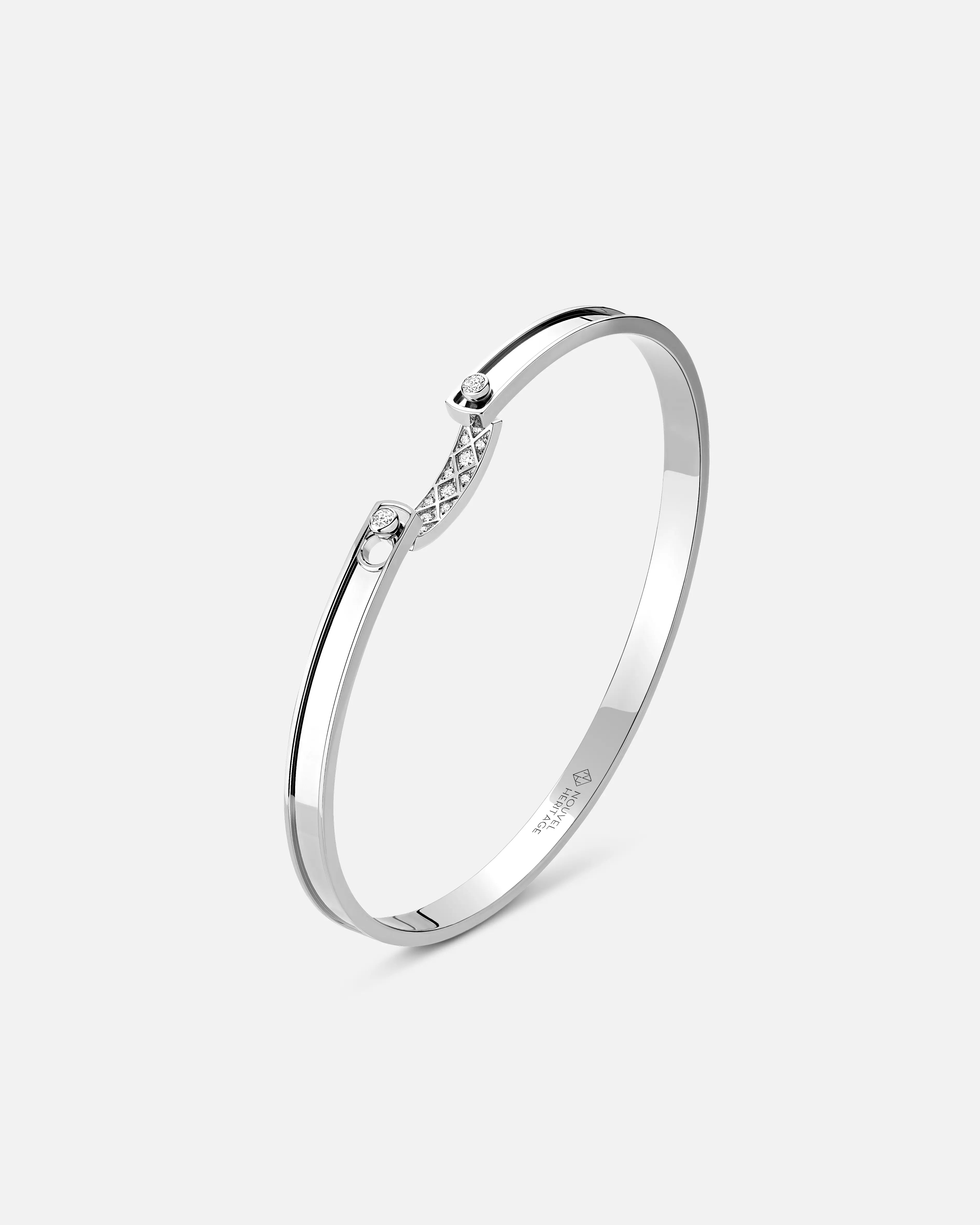 Bracelet Mood Parisian Stroll en Or Blanc
