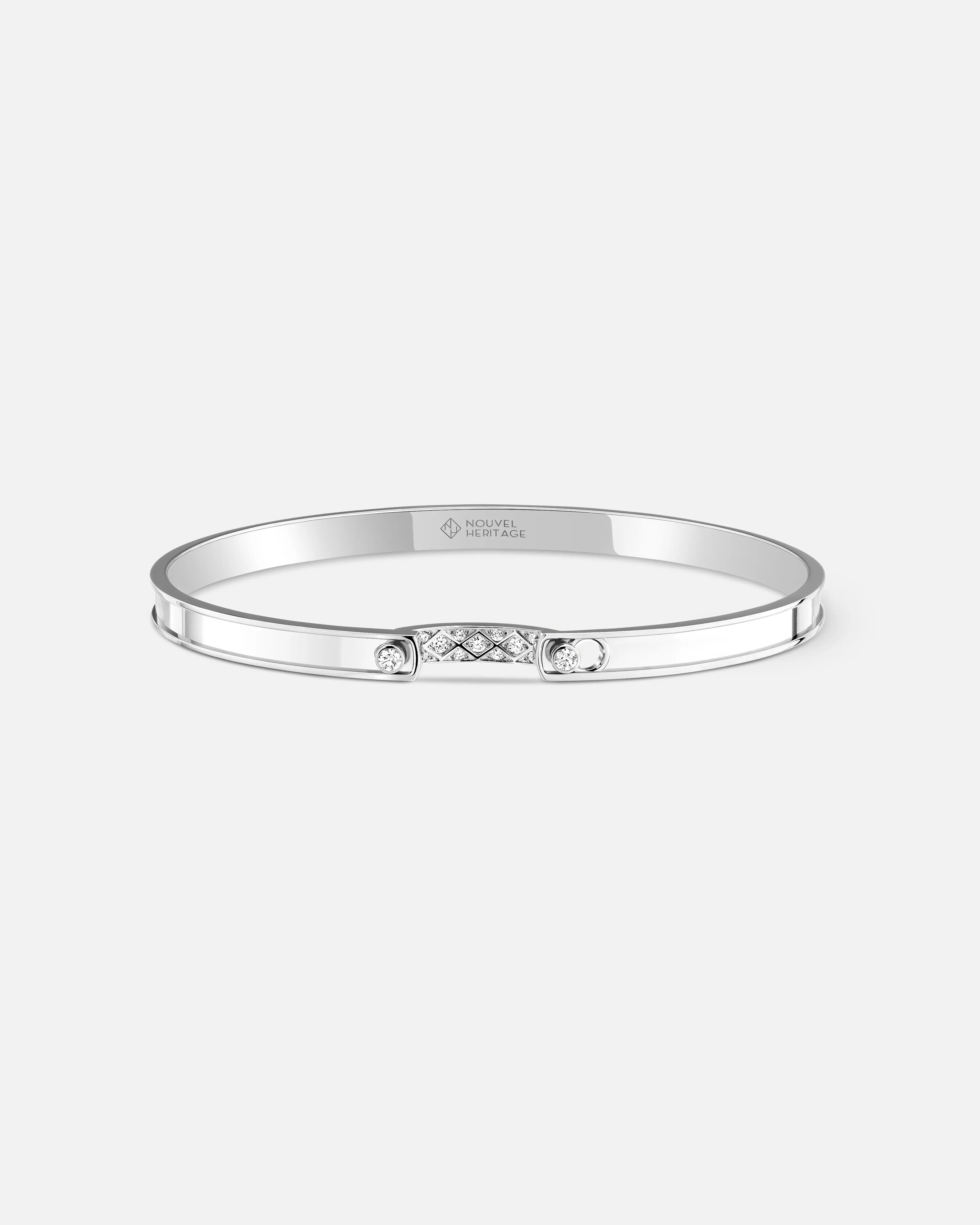 Bracelet Mood Parisian Stroll en Or Blanc