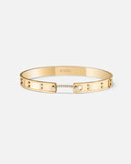 Picnic in Paris Mood Bangle in Yellow Gold